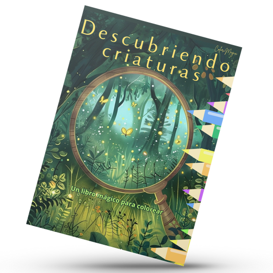 Descubriendo criaturas: un libro mágico para colorear